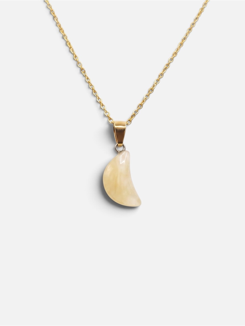 CITRINE MOON NECKLACE (GOLD)